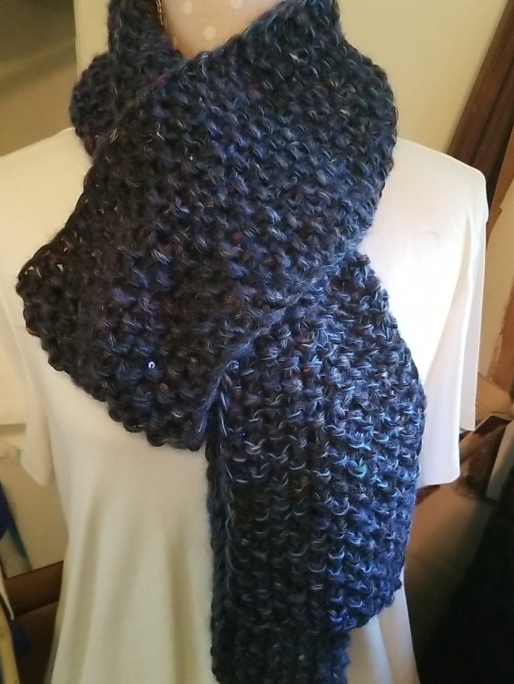 Hand knit Scarf